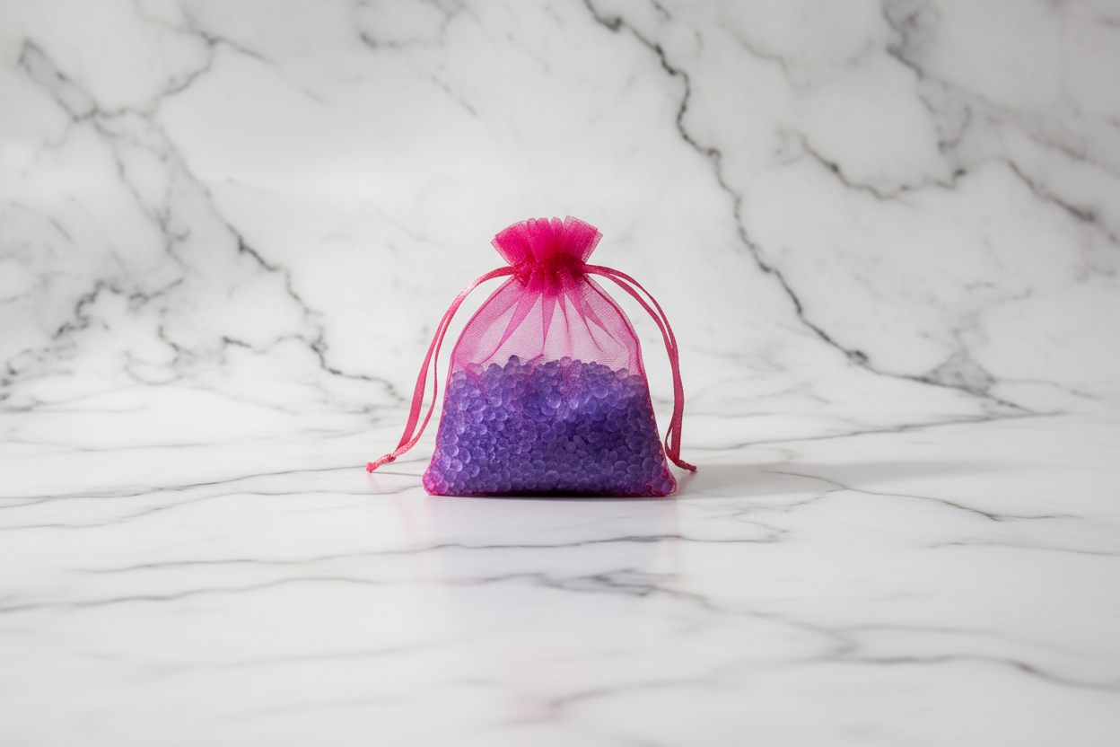 The Gentleman's Lounge - Organza Sachet on Marble